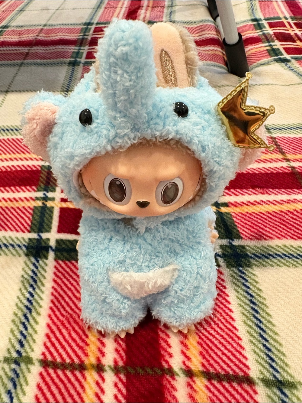 Labubu Blue Elephant outfit